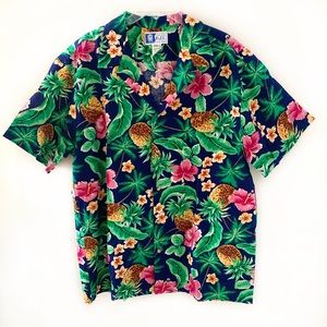 Vintage Styled by RJC Ltd. Short Sleeve Buttoned Men Hawaiian Shirt Sz 2XL